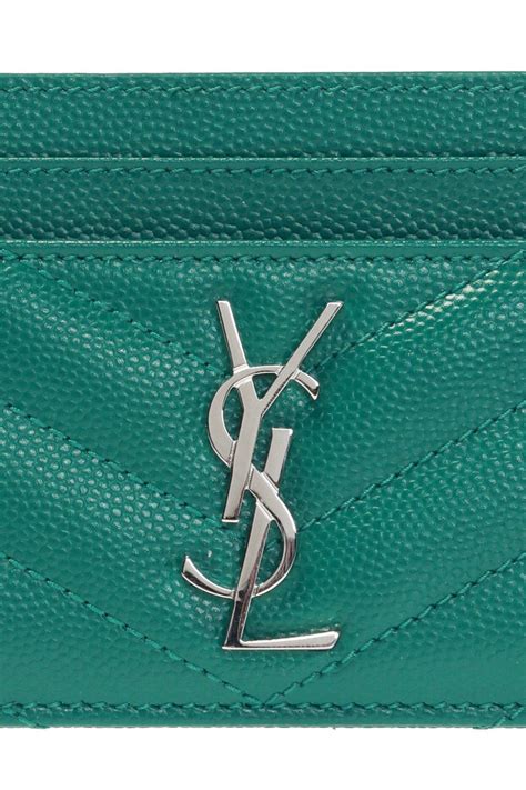 porte clef ysl|Saint Laurent YSL Monogram Card Case in Patent Leather.